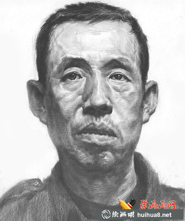 魯美學(xué)生優(yōu)秀素描頭像作品
