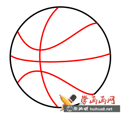 兒童學畫畫_關于籃球的簡筆畫圖片(11)