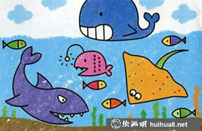 海底世界兒童畫(huà)作品19