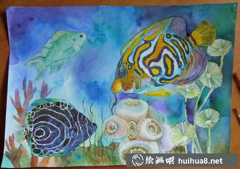 海底世界兒童畫(huà)作品10