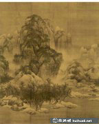 宋范寬雪景寒林高清國畫賞析