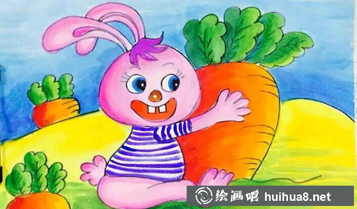 兒童畫兔子圖片6