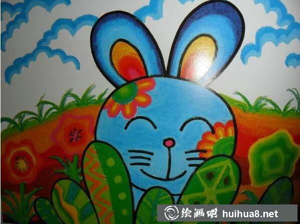 兒童畫兔子圖片9