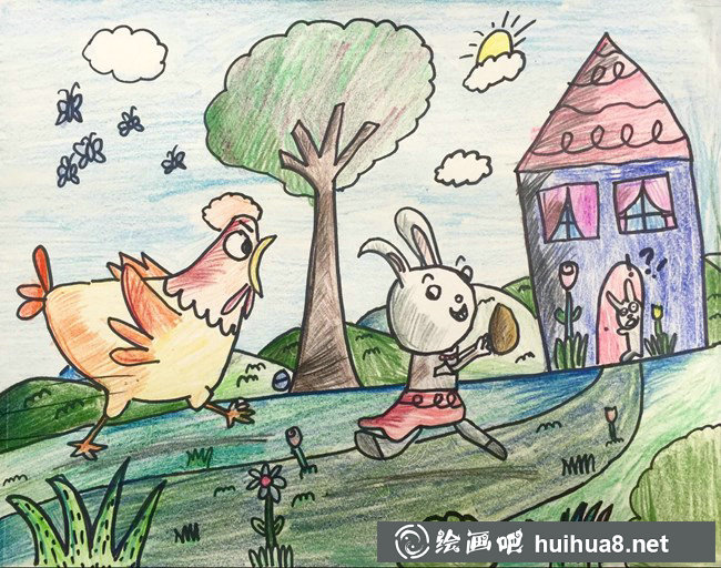 兒童畫兔子圖片27