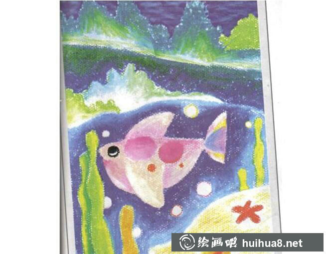 兒童油畫棒作品1