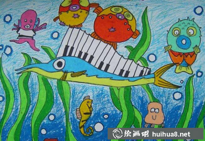兒童油畫棒作品6