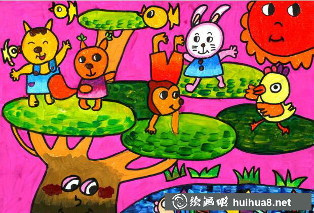 兒童油畫棒作品10