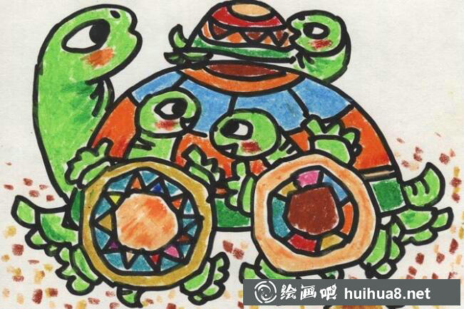 兒童油畫棒作品13