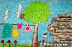 兒童畫植樹節(jié)主題作品圖片大全
