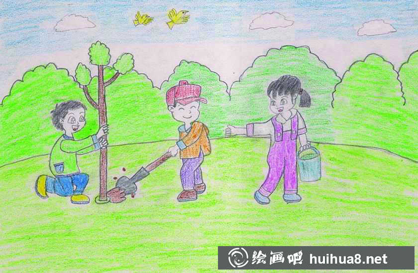 植樹節(jié)主題畫2