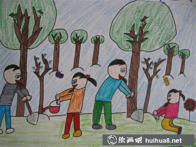 植樹節(jié)主題畫7