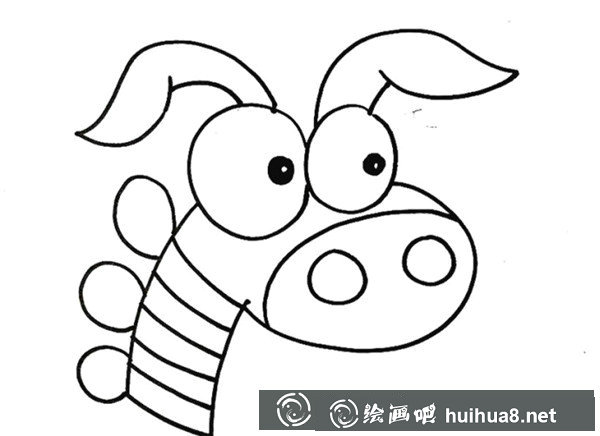 斑馬的簡筆畫