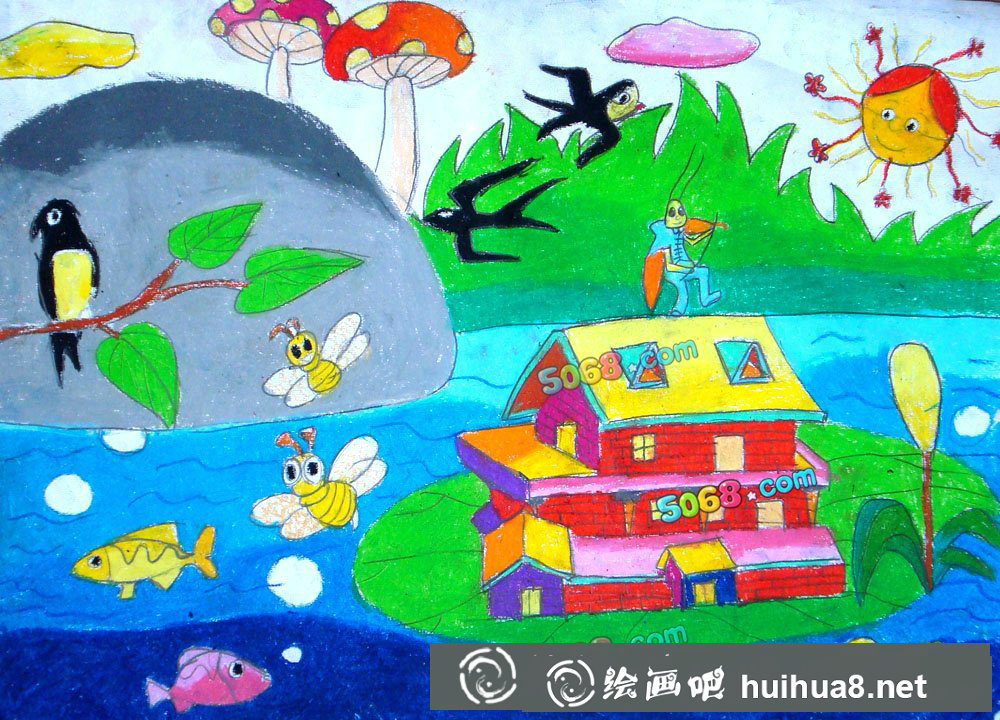 兒童水彩畫4