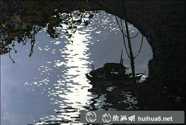 中國版畫作品欣賞：長江十景全套版畫