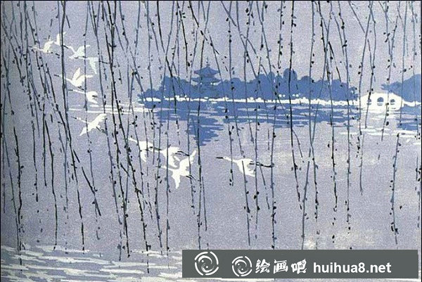 中國版畫作品欣賞：長江十景全套版畫