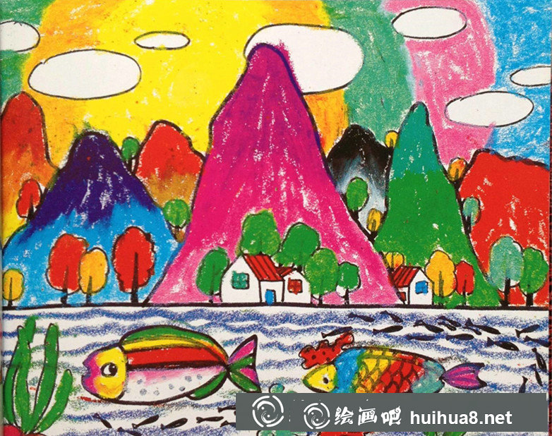 兒童油畫棒畫