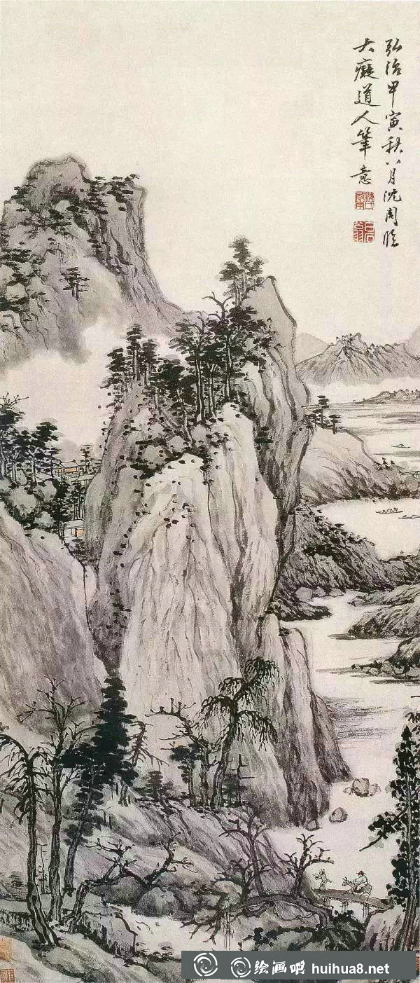 沈周山水畫作品欣賞