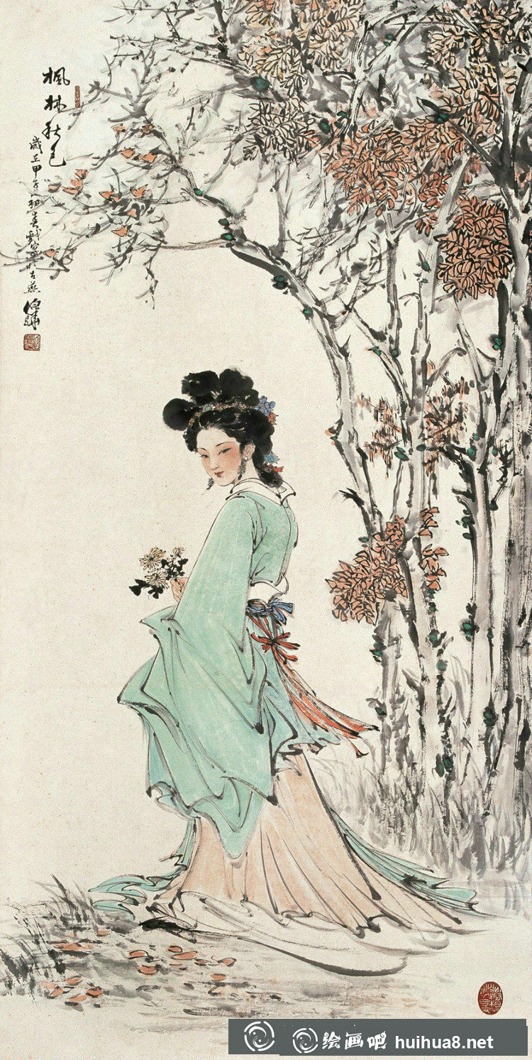 仕女圖作品欣賞