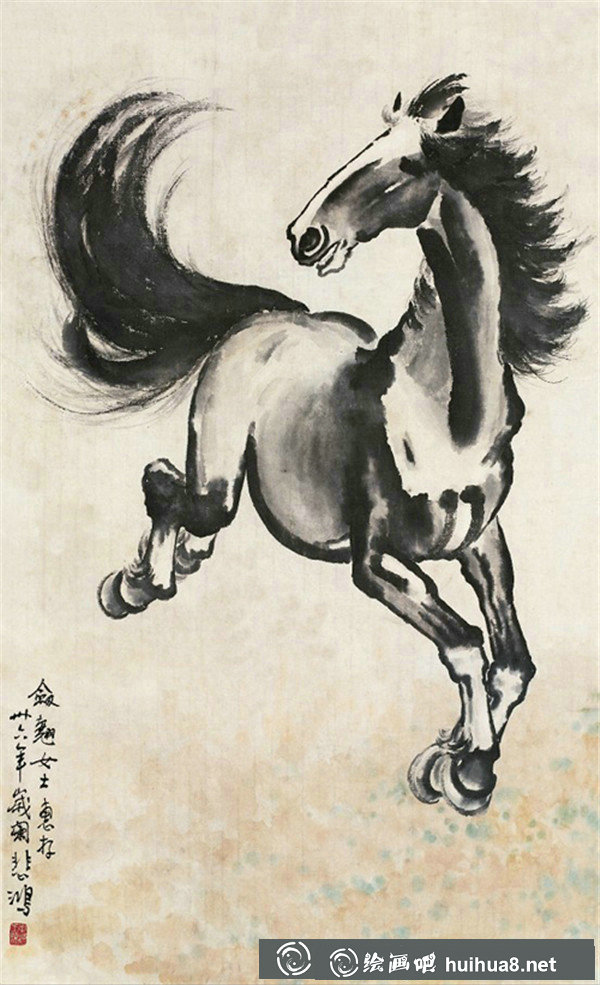 徐悲鴻馬的作品賞析