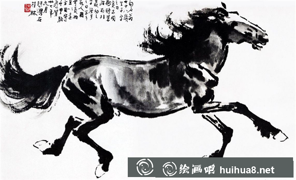 徐悲鴻馬的作品賞析