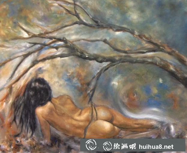 寫(xiě)實(shí)女人體油畫(huà)作品13