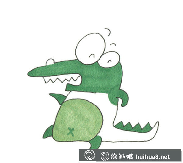 小鱷魚兒童畫