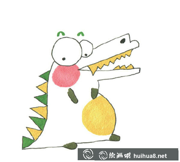 小鱷魚兒童畫