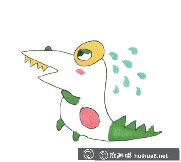 小鱷魚兒童畫