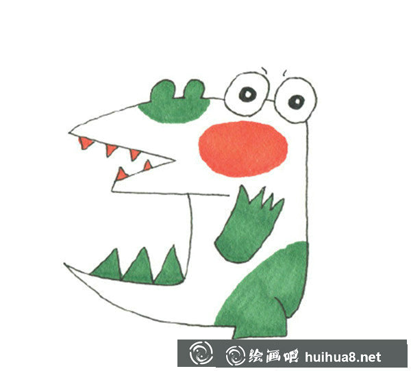 小鱷魚兒童畫