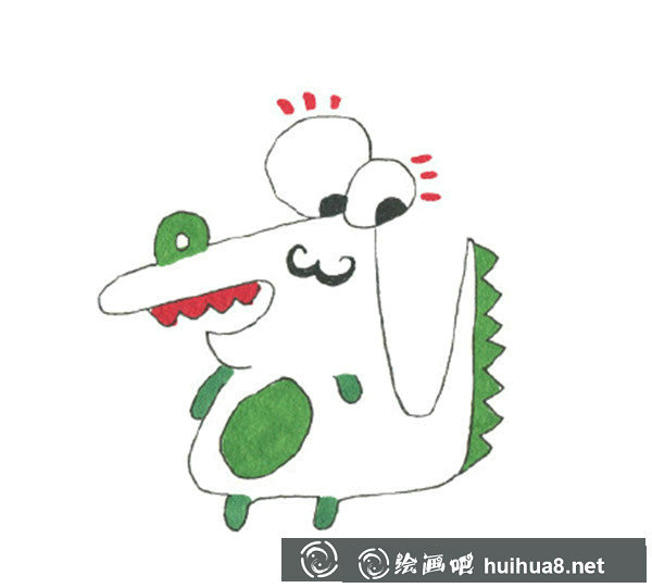 小鱷魚兒童畫