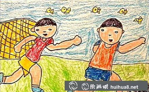 小學(xué)生足球畫圖片27
