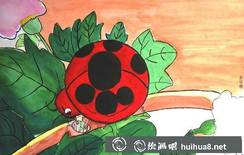小烏龜水粉畫