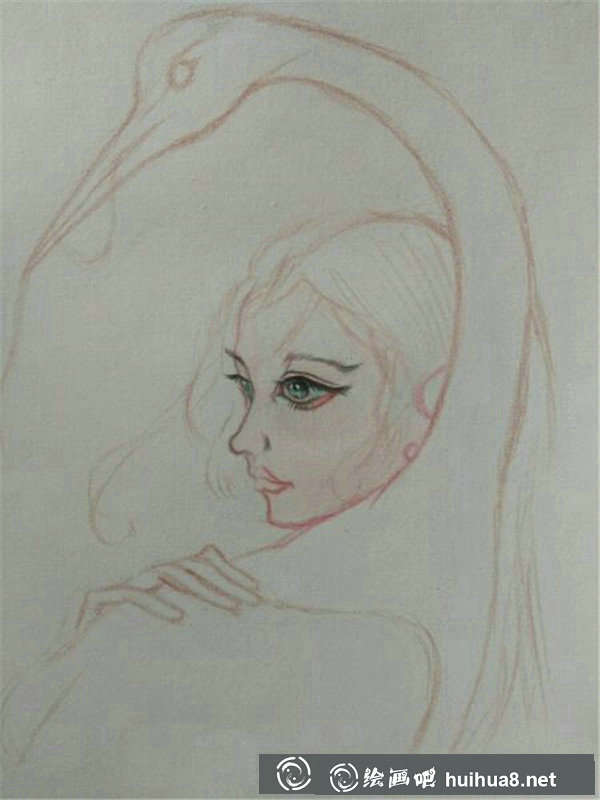 彩鉛畫人物