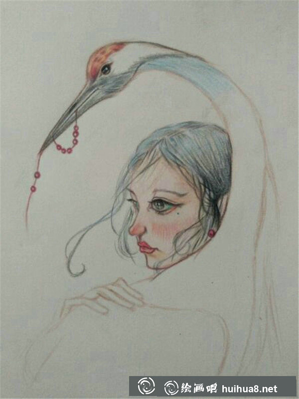 彩鉛畫人物