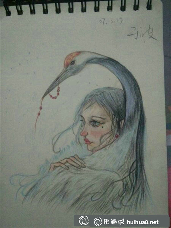 彩鉛畫人物