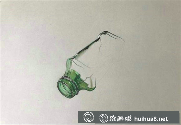 彩鉛畫玻璃