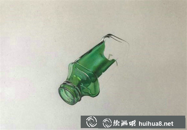 彩鉛畫玻璃