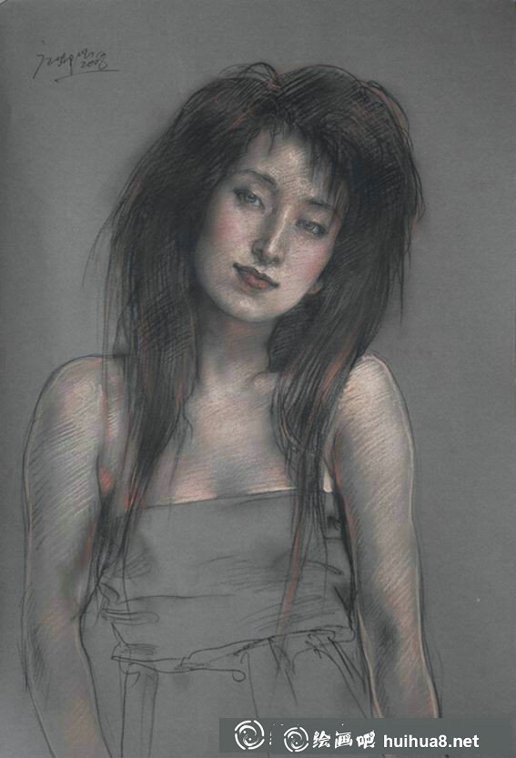 龐茂琨人物色粉畫作品集