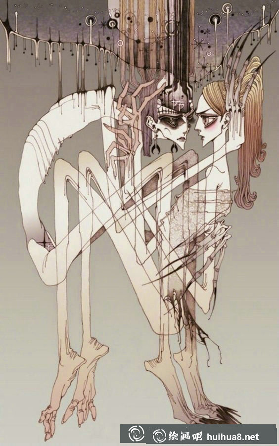 韓國插畫師Jinyoung Shin作品“骨感美”賞析