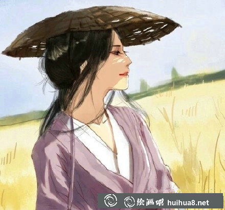 范冰冰背影水彩畫(huà)