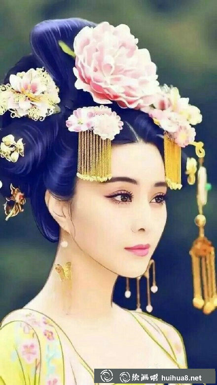 范冰冰時(shí)尚造型水彩畫(huà)