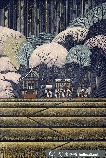 東京藝術(shù)家雷森村版畫作品欣賞