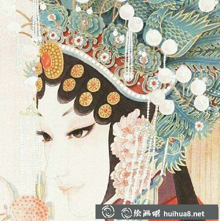 京劇人物工筆畫賞析