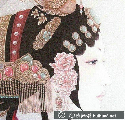 京劇人物工筆畫賞析