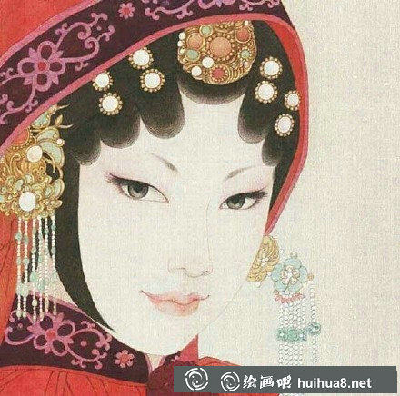 京劇人物工筆畫賞析