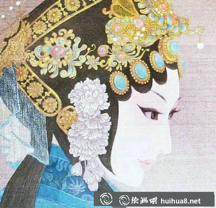 京劇人物工筆畫賞析
