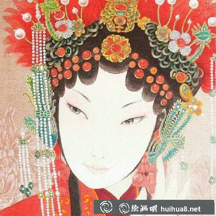 京劇人物工筆畫賞析