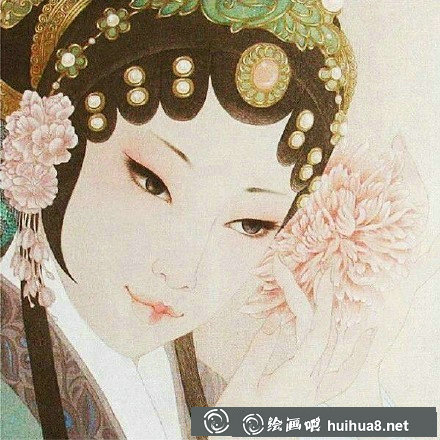 京劇人物工筆畫賞析