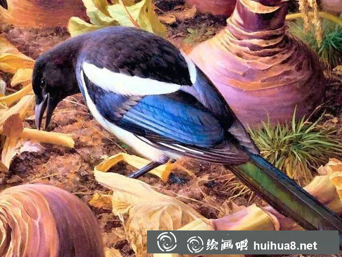 好看逼真的動(dòng)物丙烯畫作品欣賞