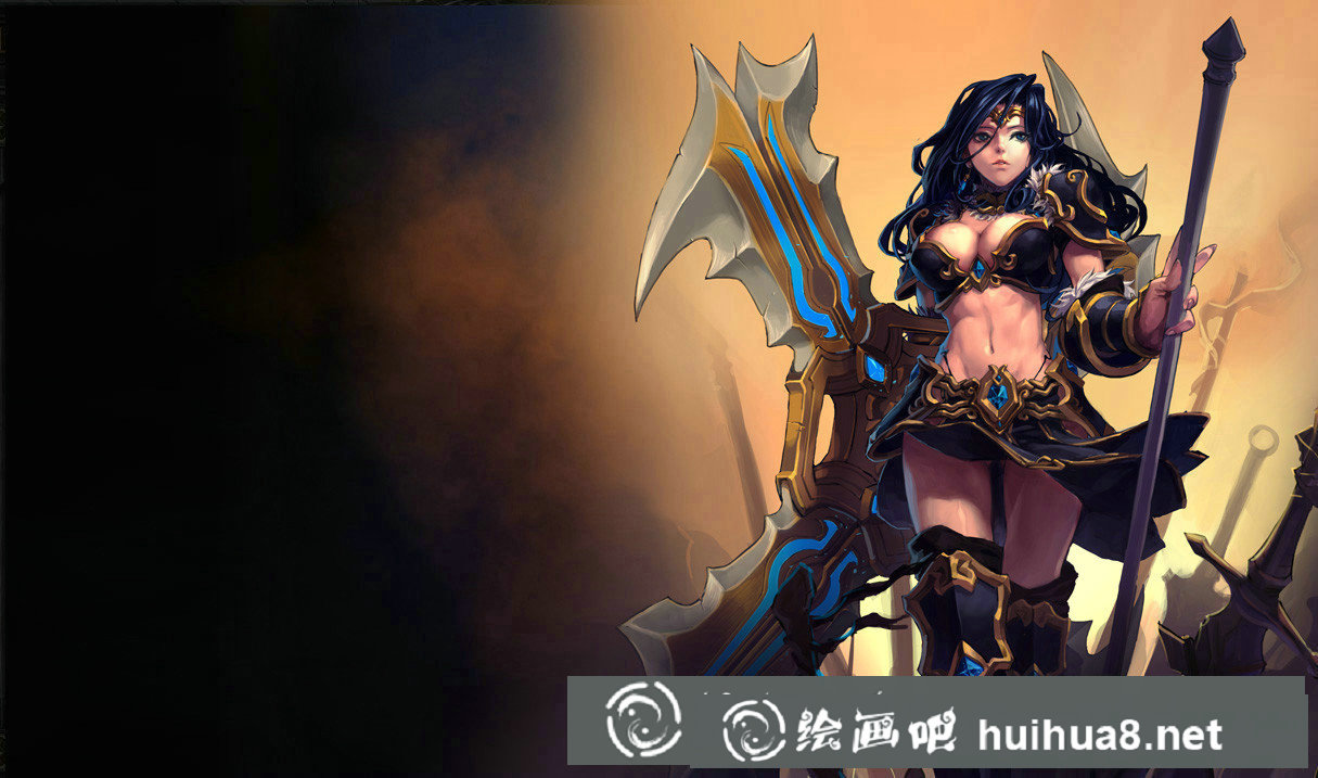 英雄聯(lián)盟戰(zhàn)爭(zhēng)女神插畫(huà)